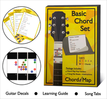 Load image into Gallery viewer, Chord Map - Beginner Learning Tool for Guitar