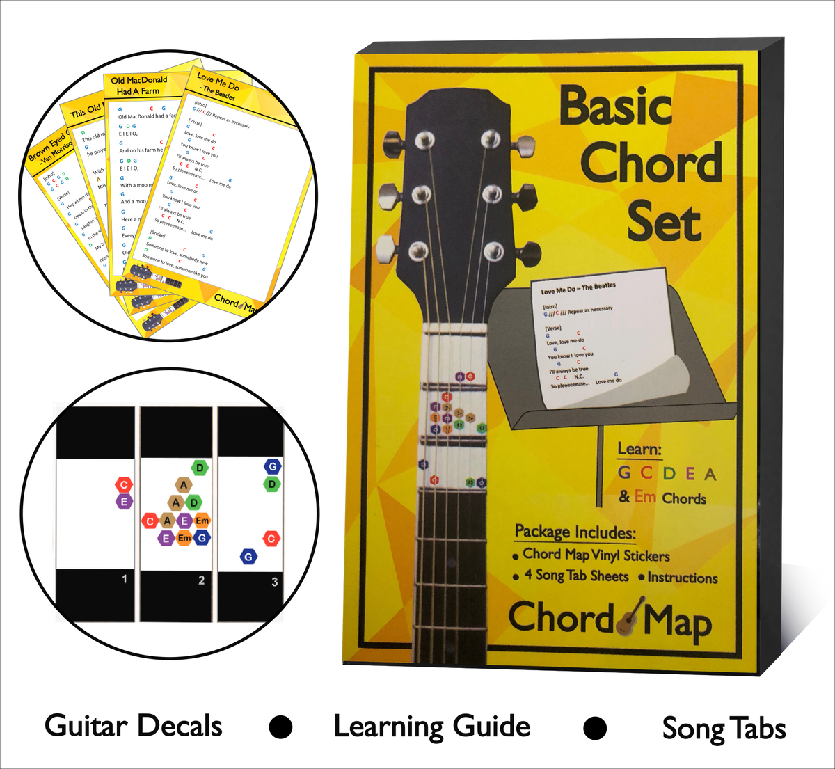 Chord Map - Beginner Learning Tool for Guitar
